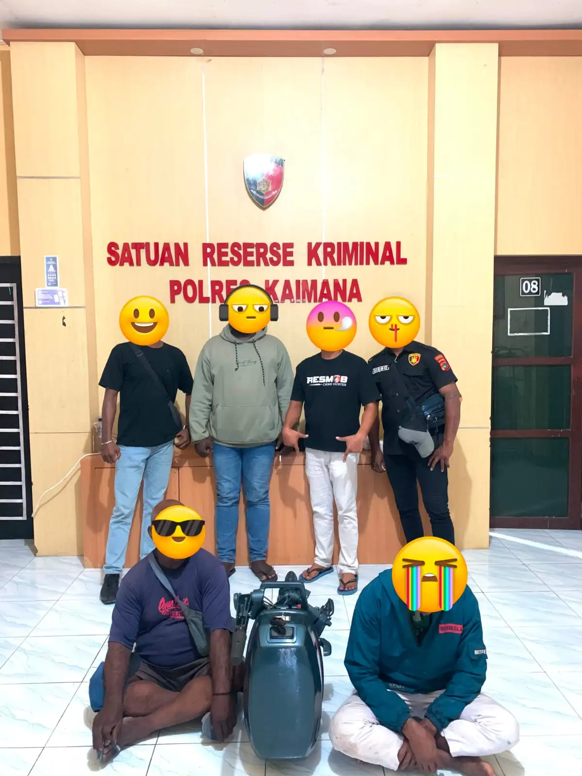 Terbongkar dari Satu Laporan WhatsApp, Satreskrim Polres Kaimana Ungkap Dugaan Sindikat Pencurian Mesin Tempel Yamaha